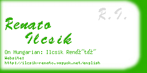 renato ilcsik business card